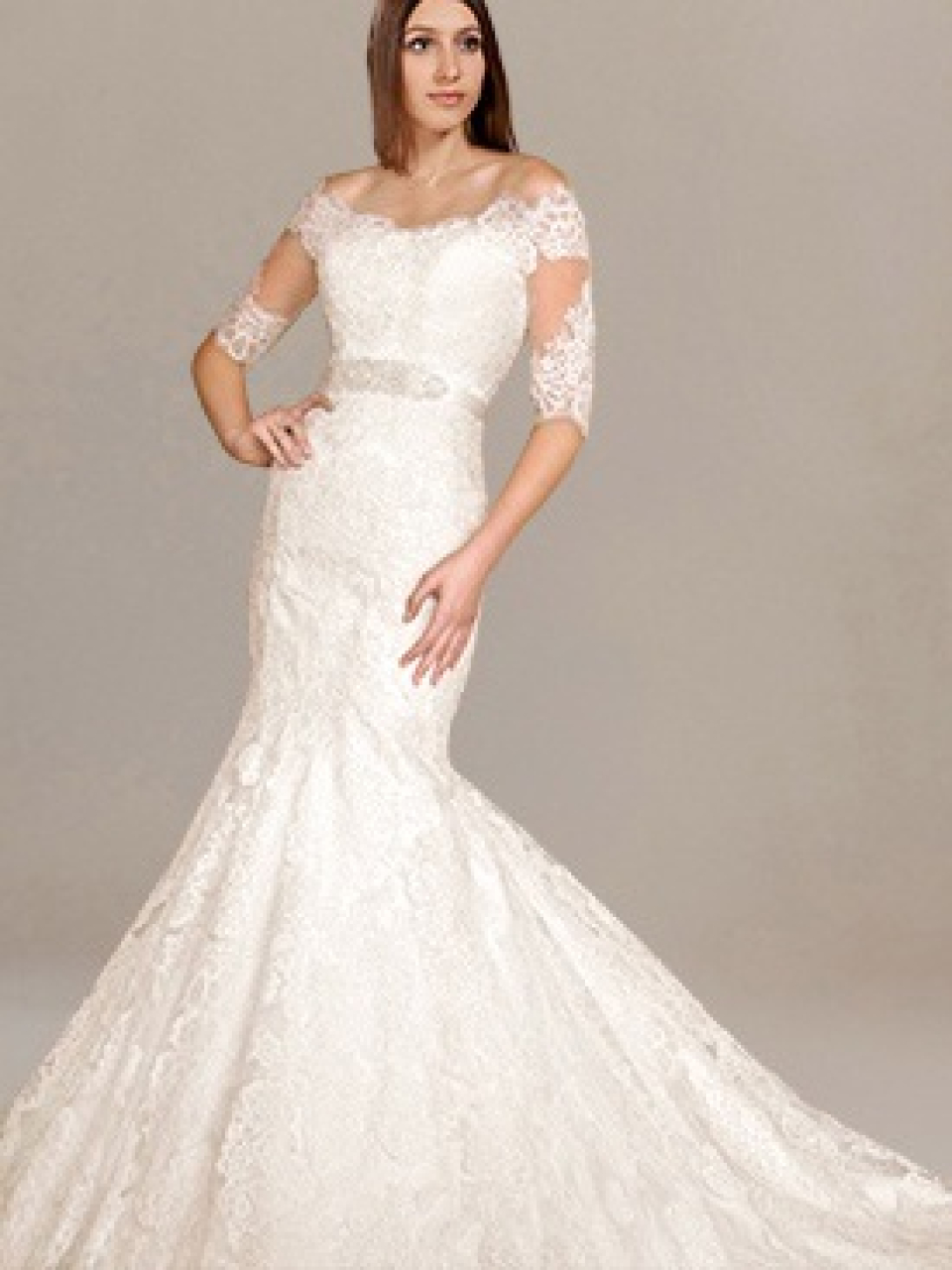 mermaid lace wedding dress