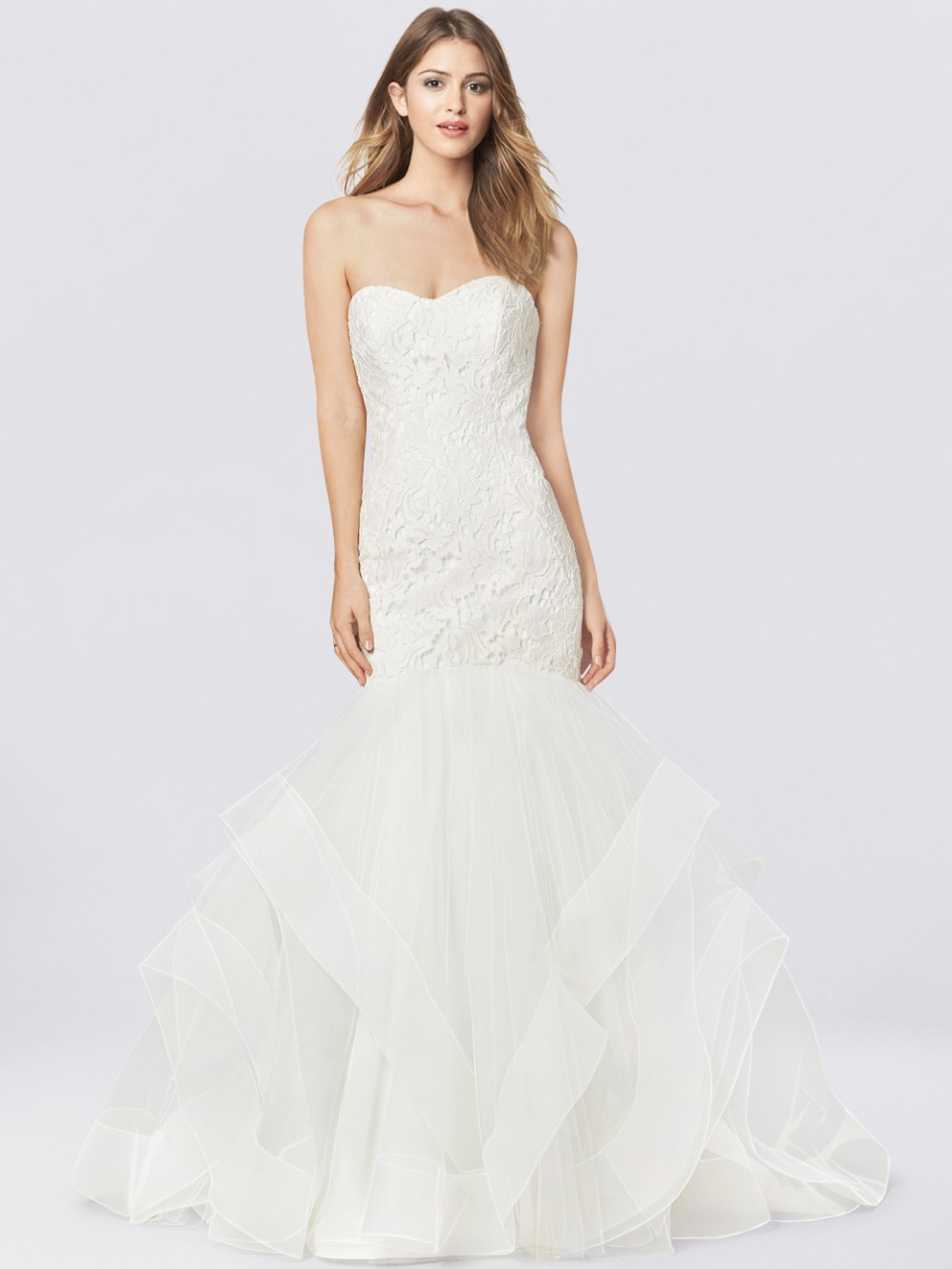 strapless wedding dress