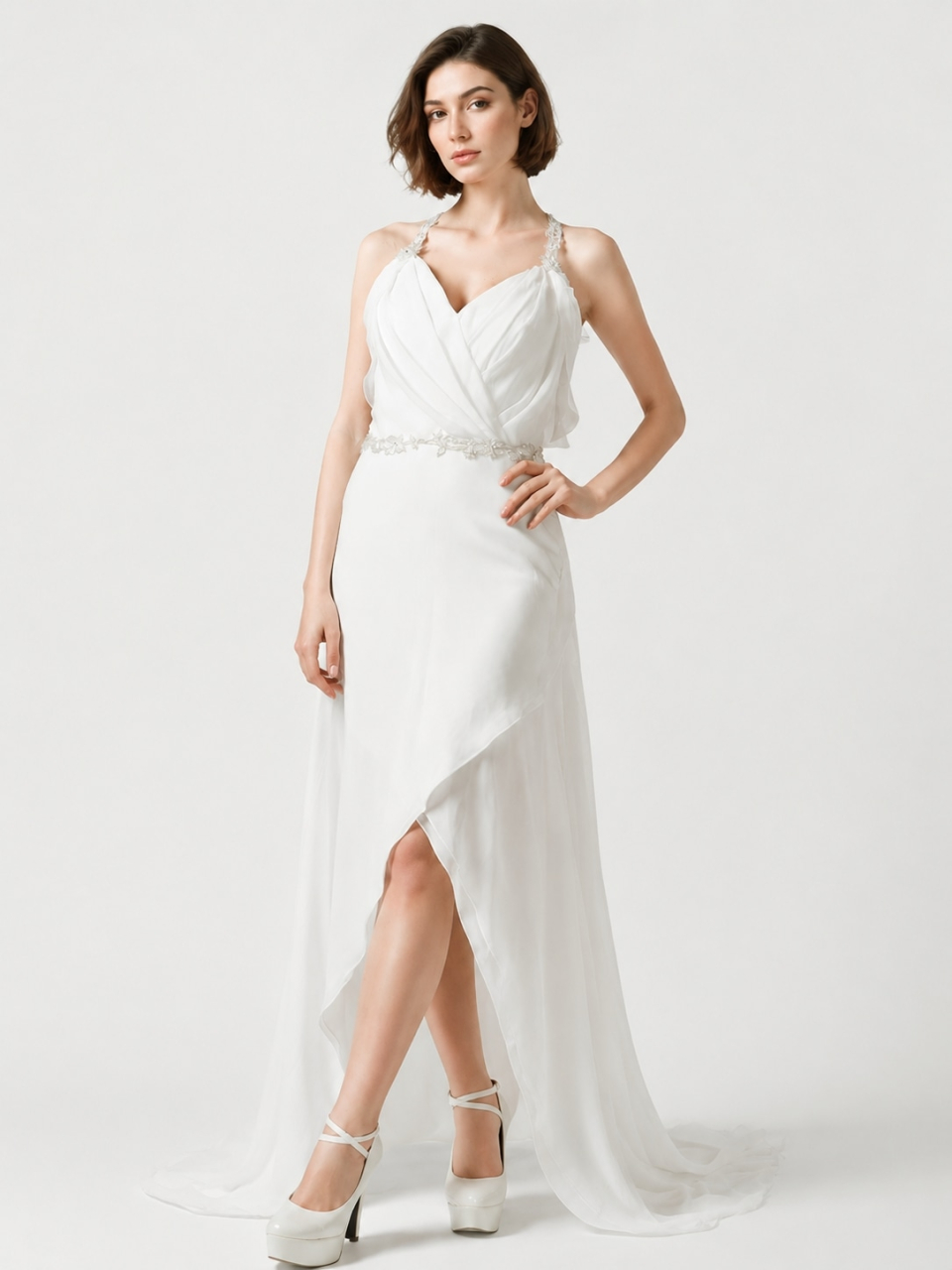 High-Low-Hochzeitskleid