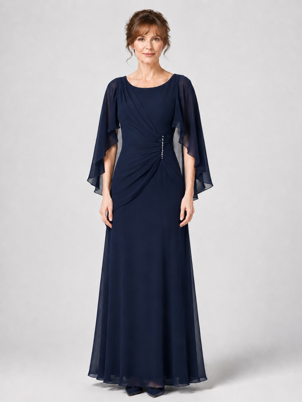 chiffon mother of the bride dress