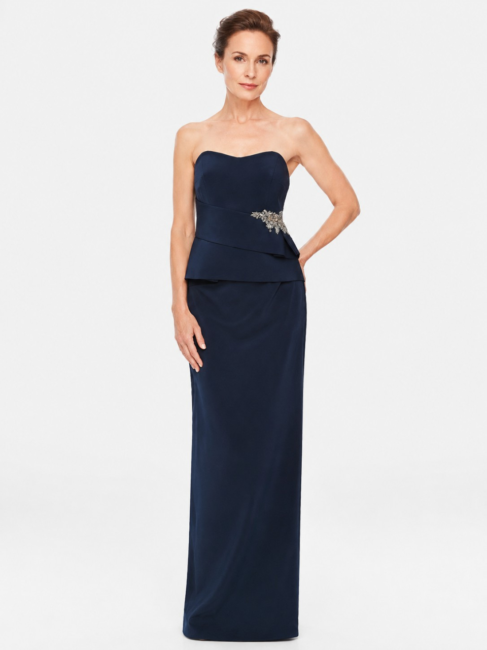 modern mother of the bride dresses_Navy