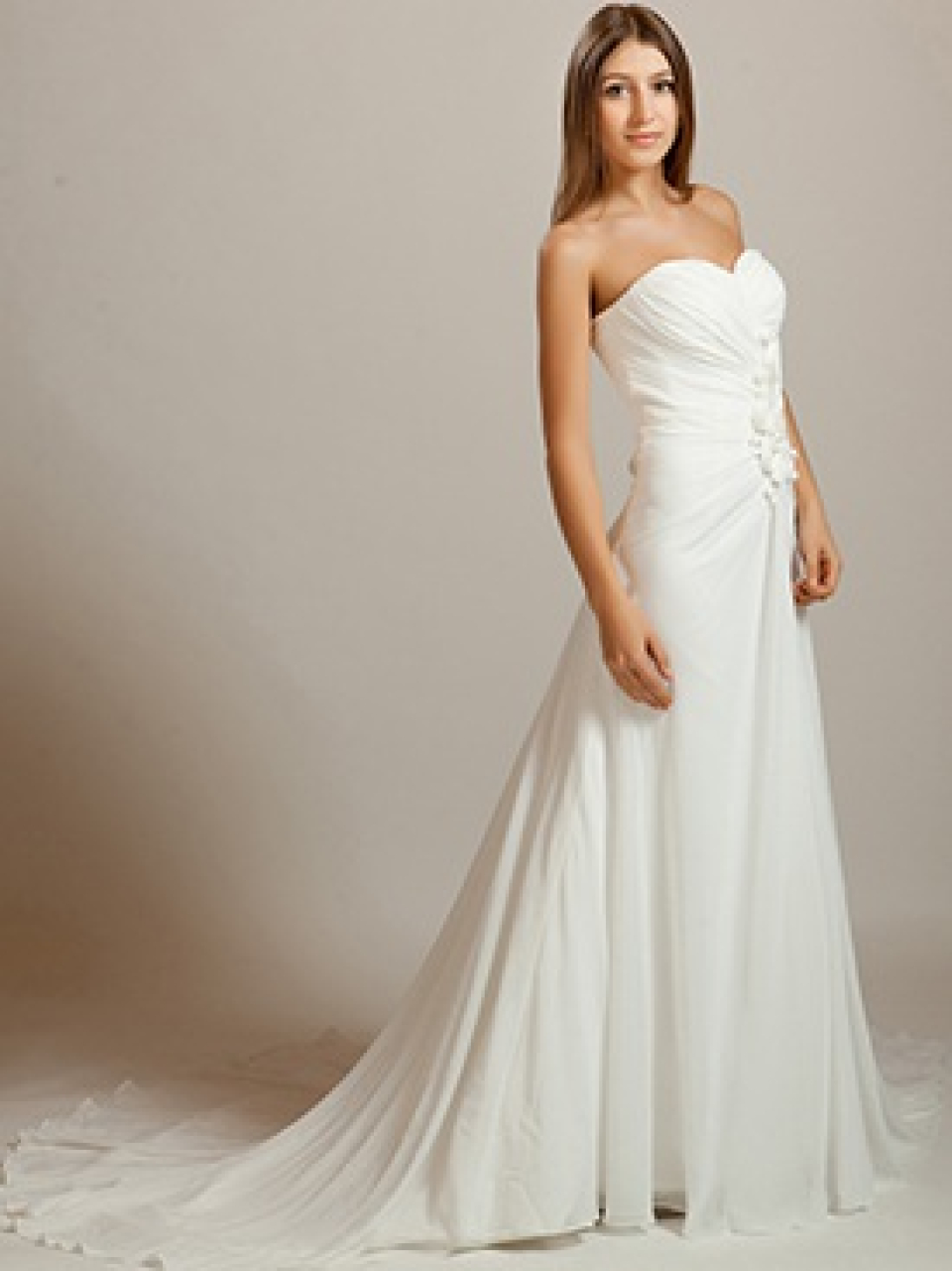 Modest Beach Bridal Gown