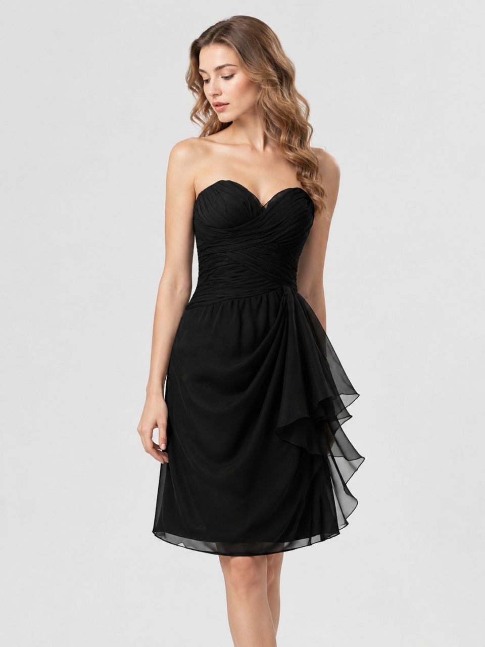 Modern Bridesmaid Dresses_Black