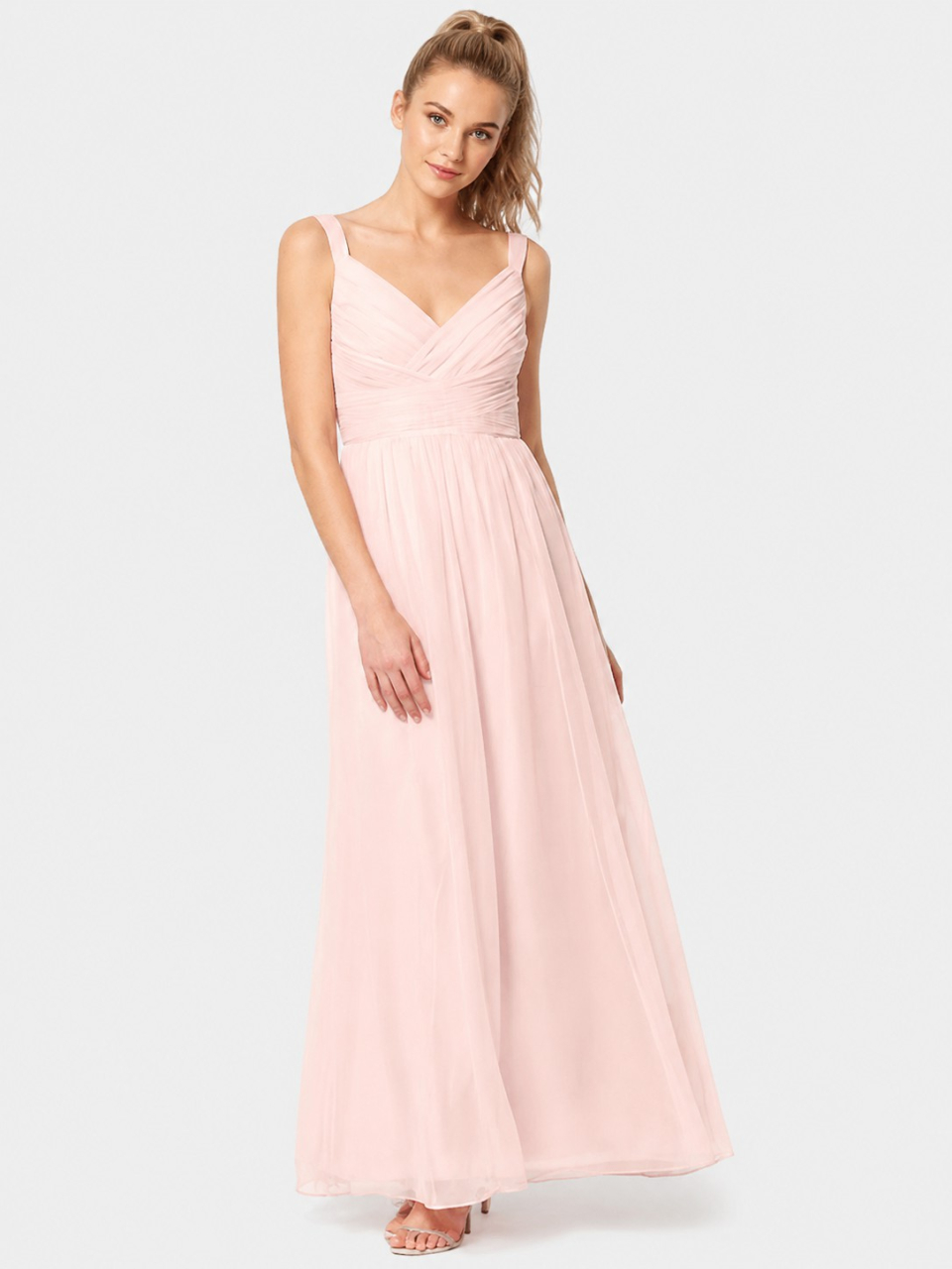 robes de demoiselle d'honneur modestes_Pink