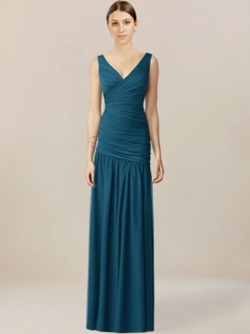 modest bridesmaid dresses_Teal