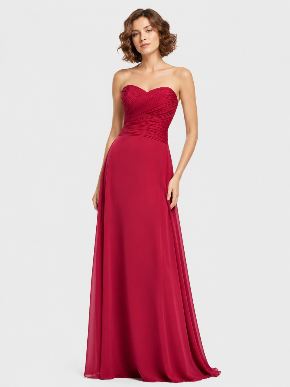 modest chiffon bridesmaid dresses_lipstick