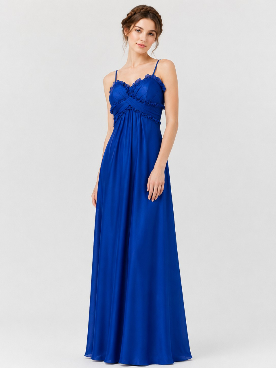 longue robe de demoiselle d'honneur_Indigo