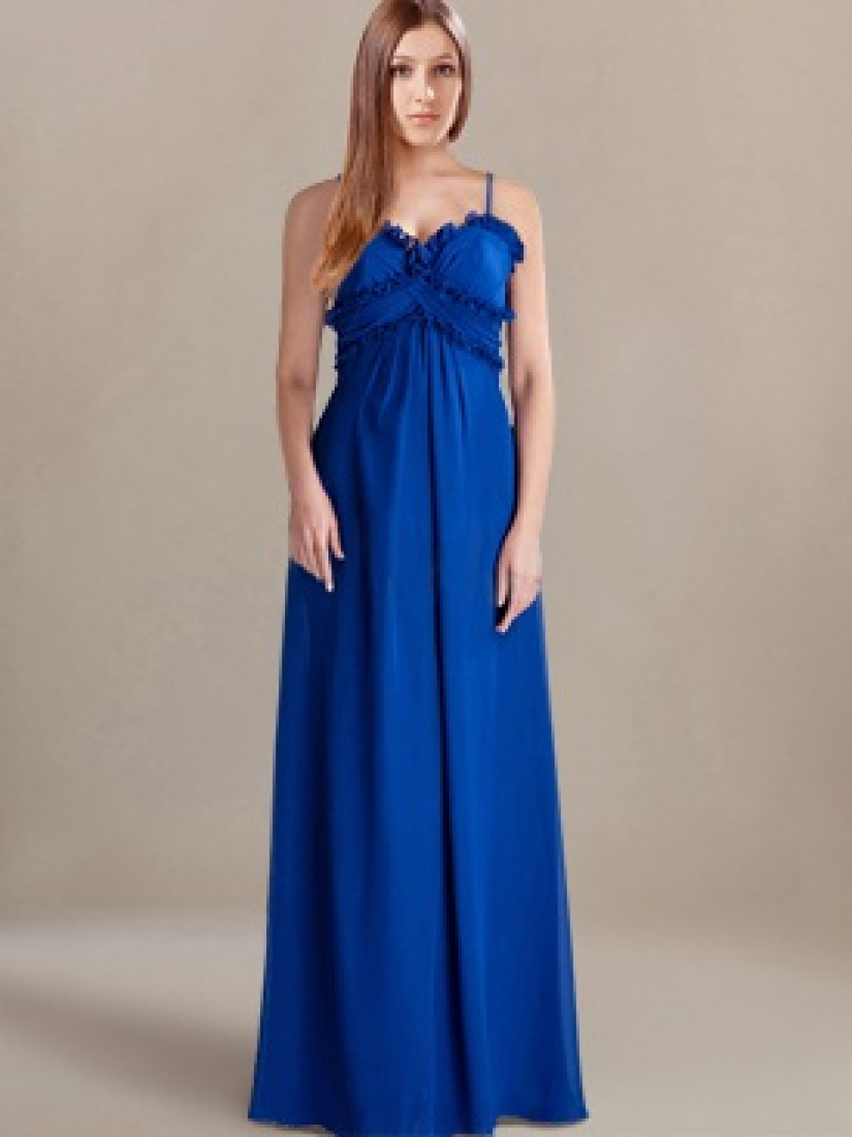 long bridesmaid dress_Indigo