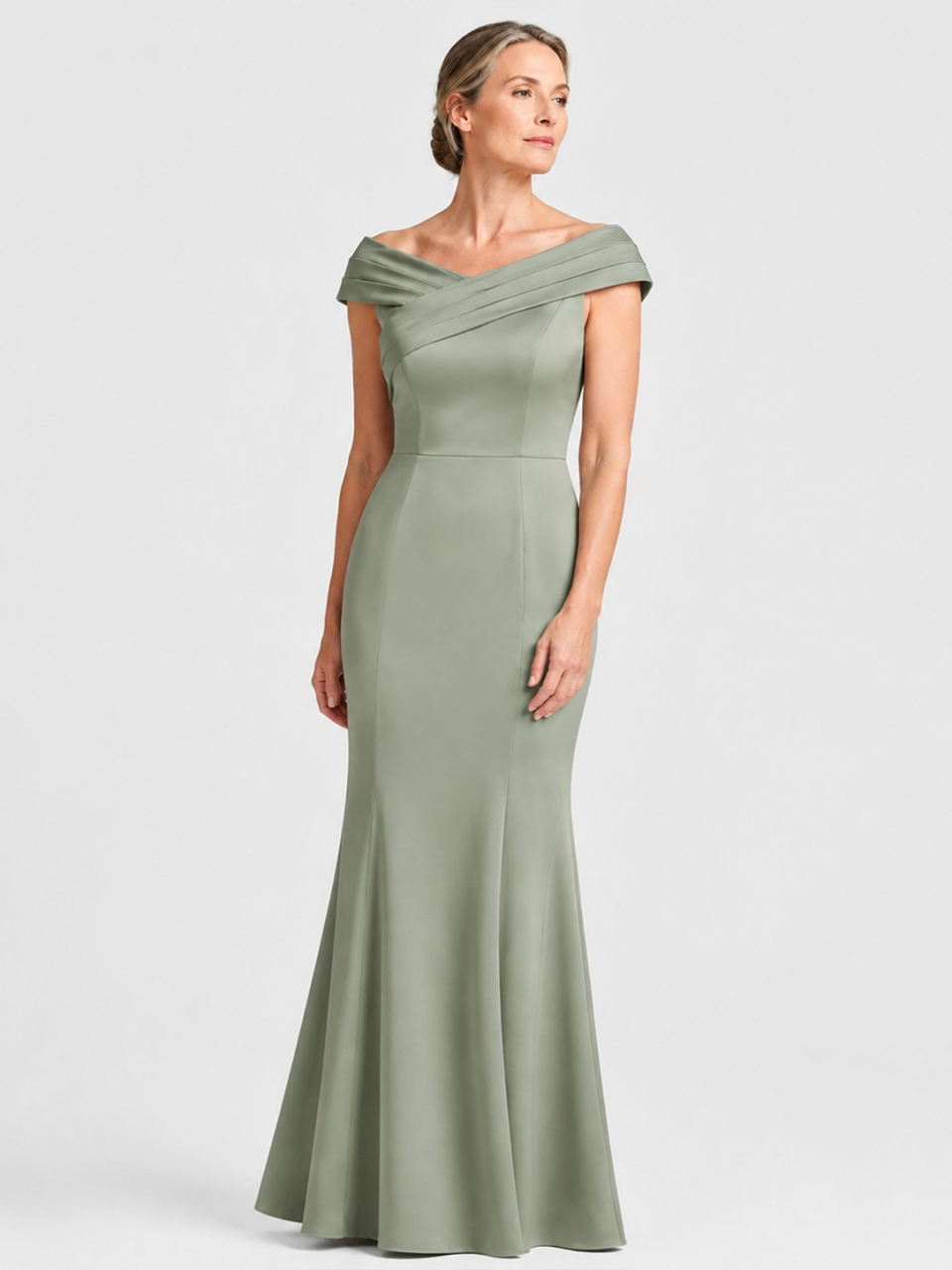 mère modeste de la robe de mariée_Black