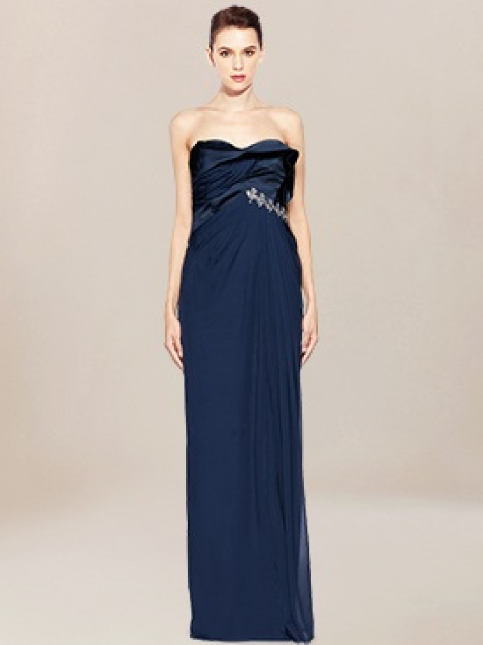 modest prom dress_Navy