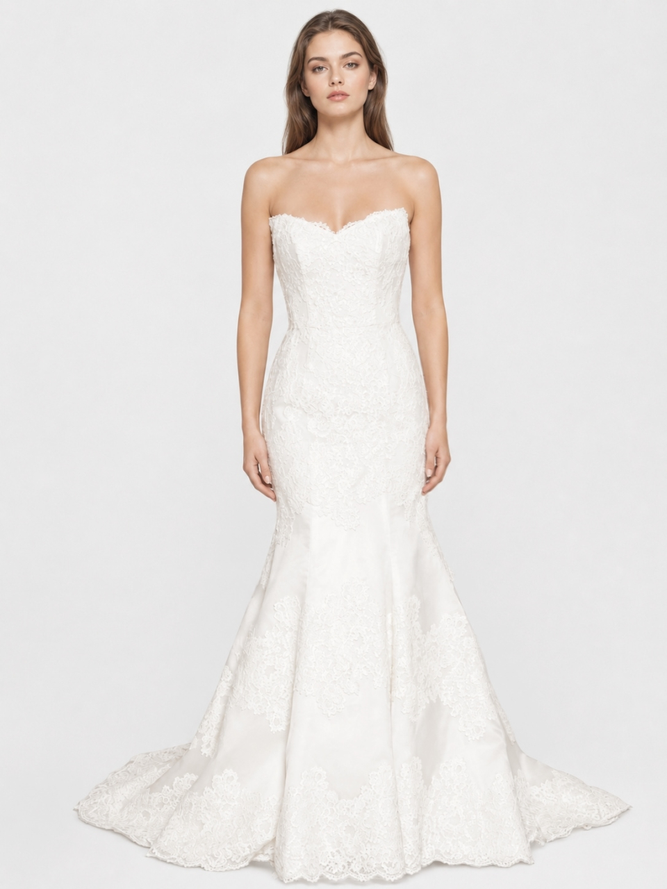 trägerlosen Brautkleid