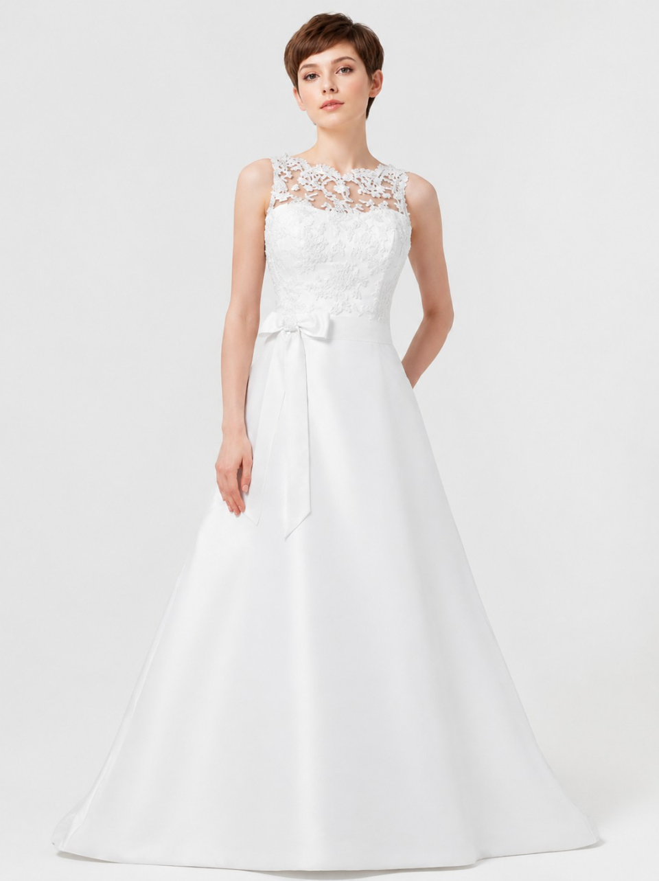 bescheidene Hochzeitskleider