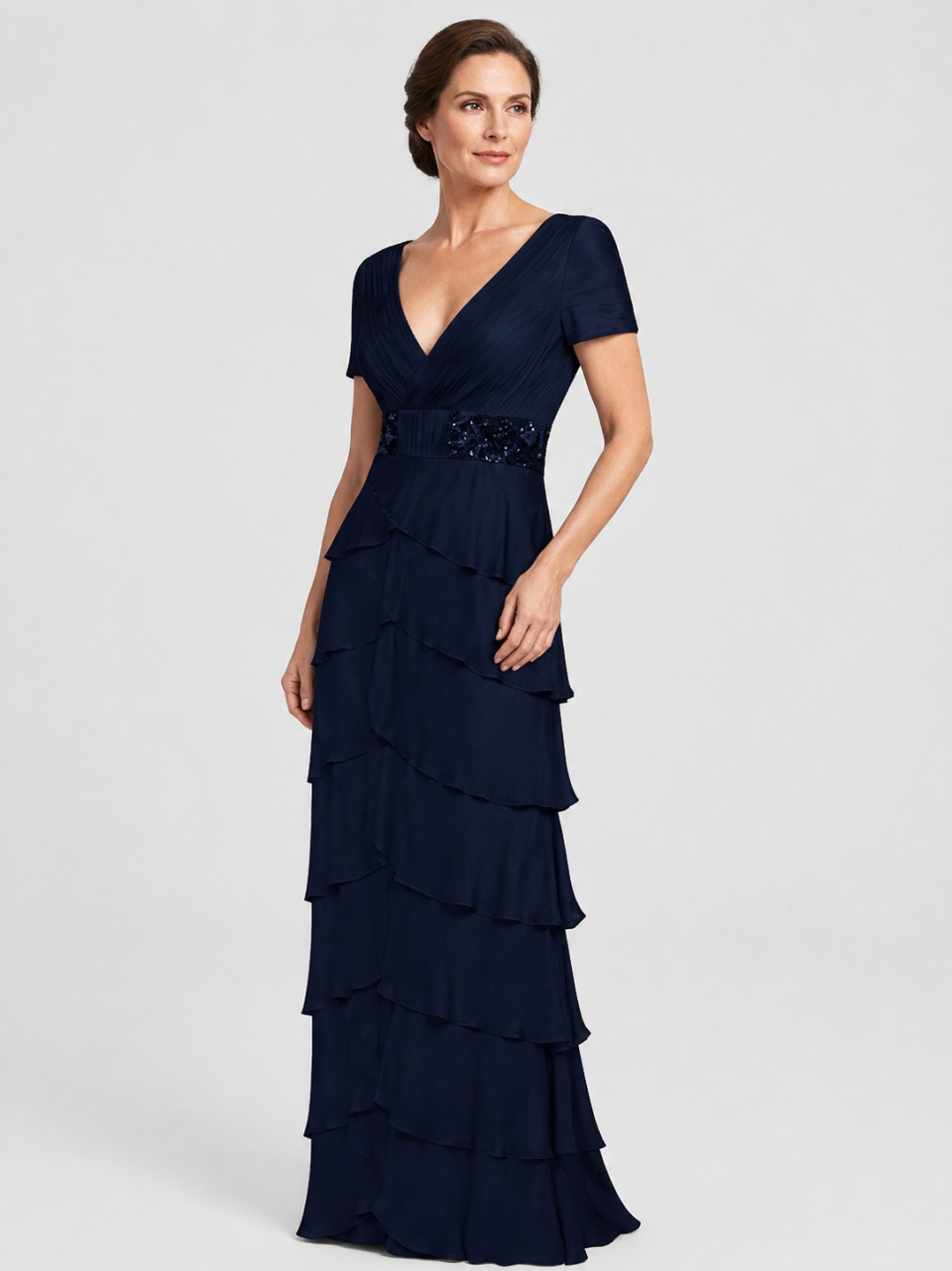 mother of the bride dresses_Navy