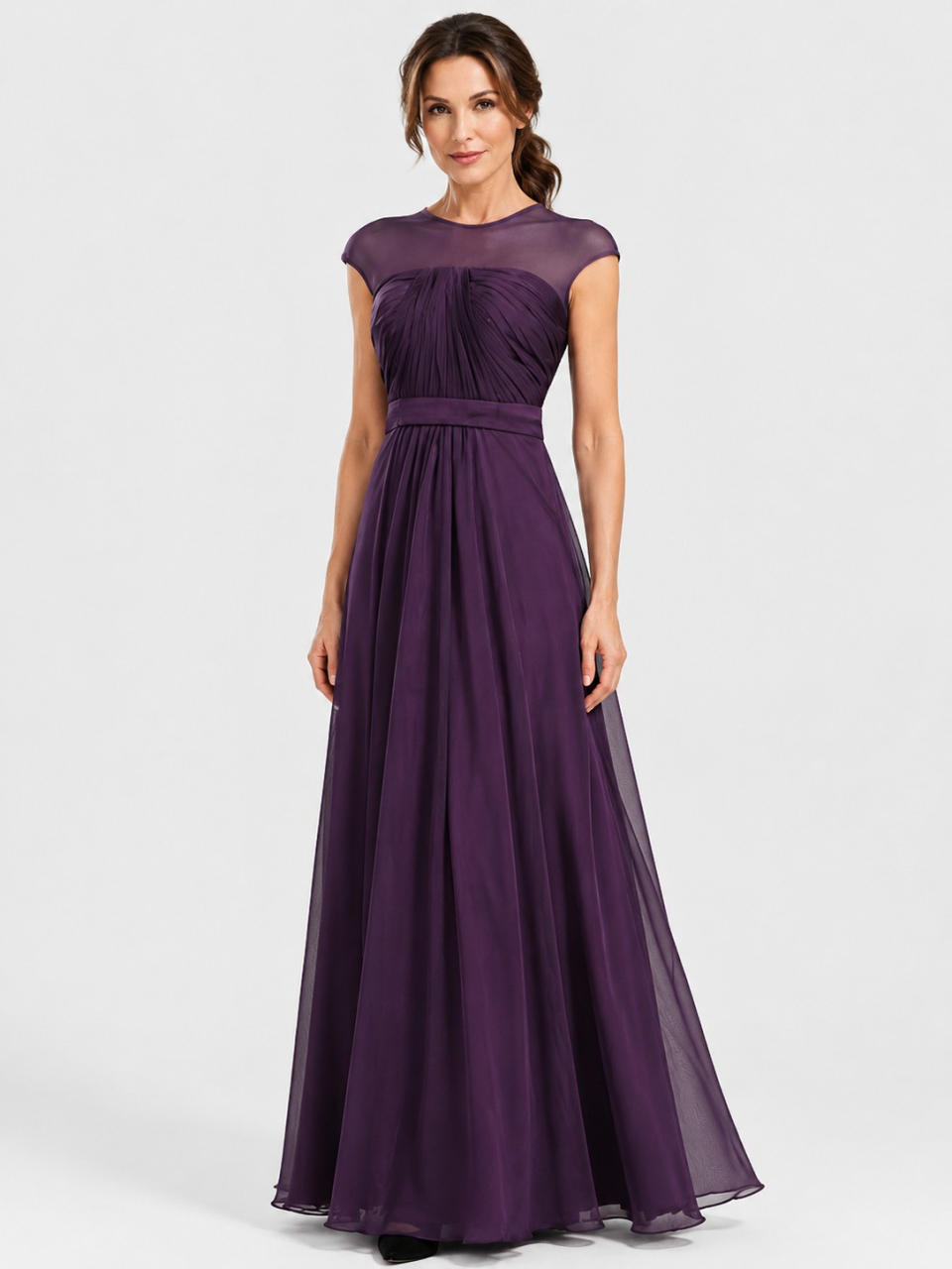 mother bride outfits_Grape