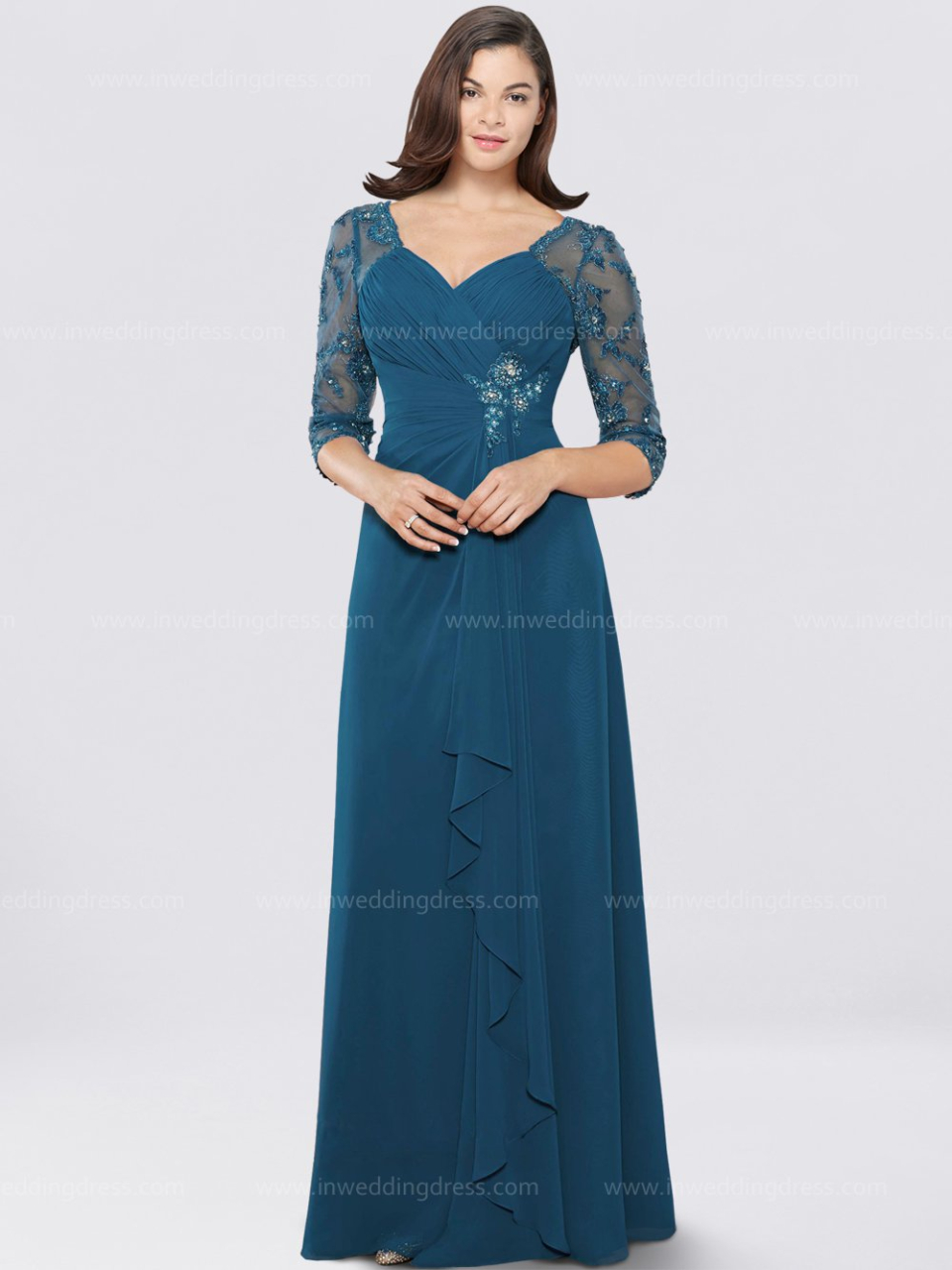 mother of the bride dress_Teal