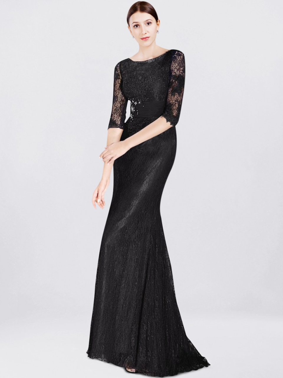 mother of the bride dress_Black