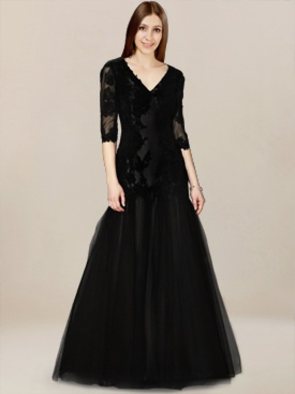 mother of the bride dress_Black