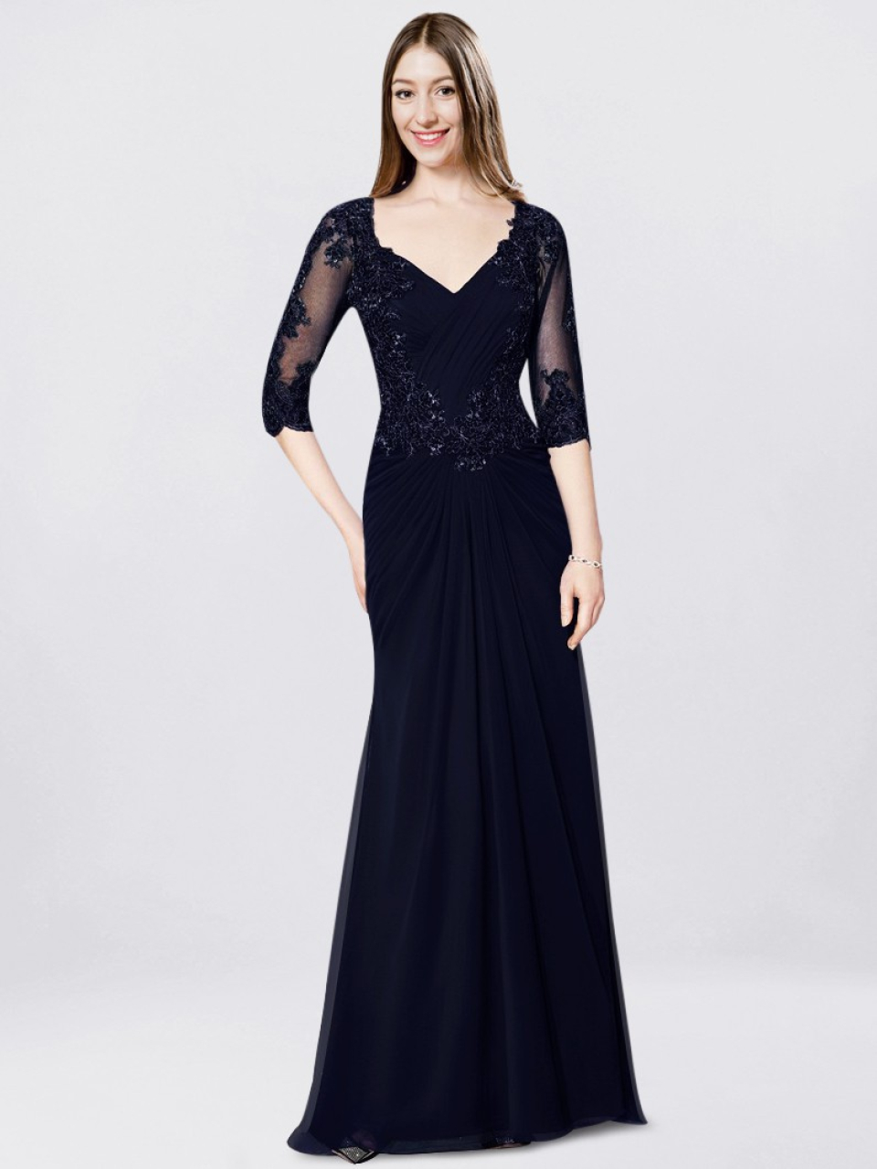 mother of the bride dress_Navy