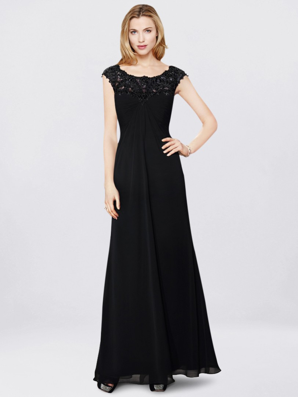 mother of the bride dress_Black