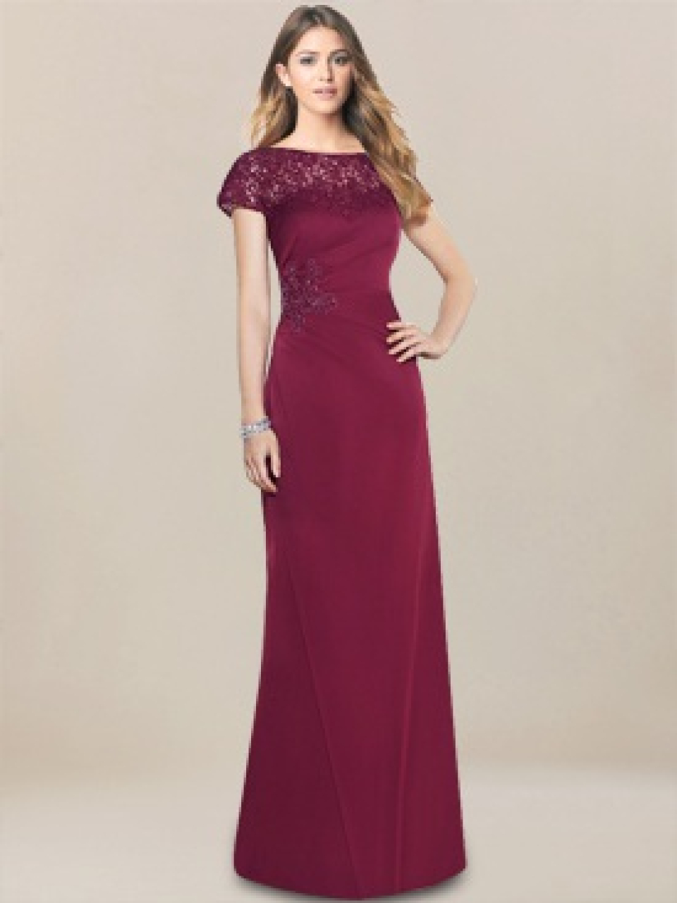 mother of the bride dress_Berry