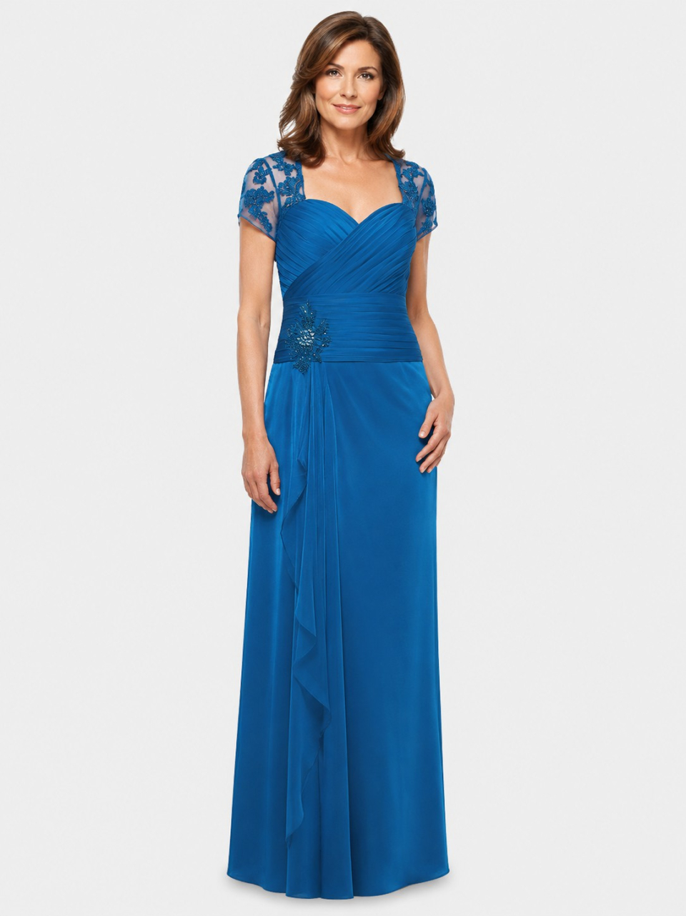 mother of the bride dress_Marine Blue