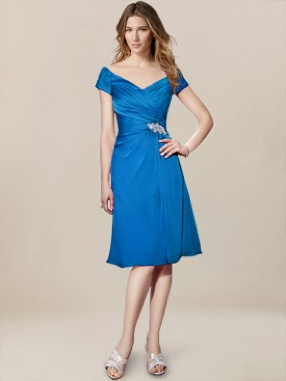 mother of the bride dress_Marine Blue