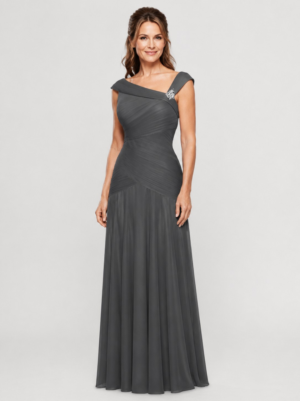 mother of the bride dress_Charcoal