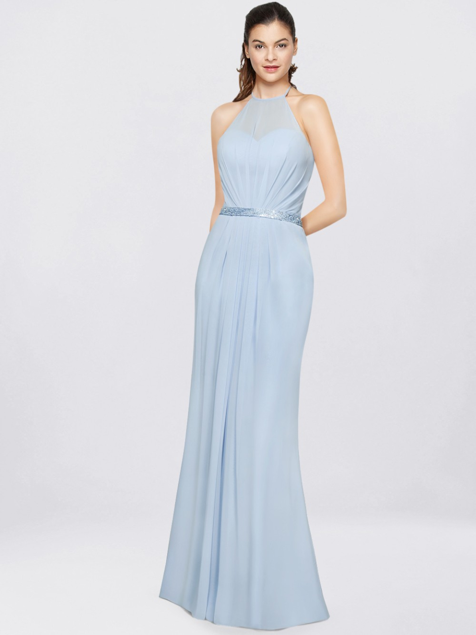 mother of the bride dress_Blue Pastel