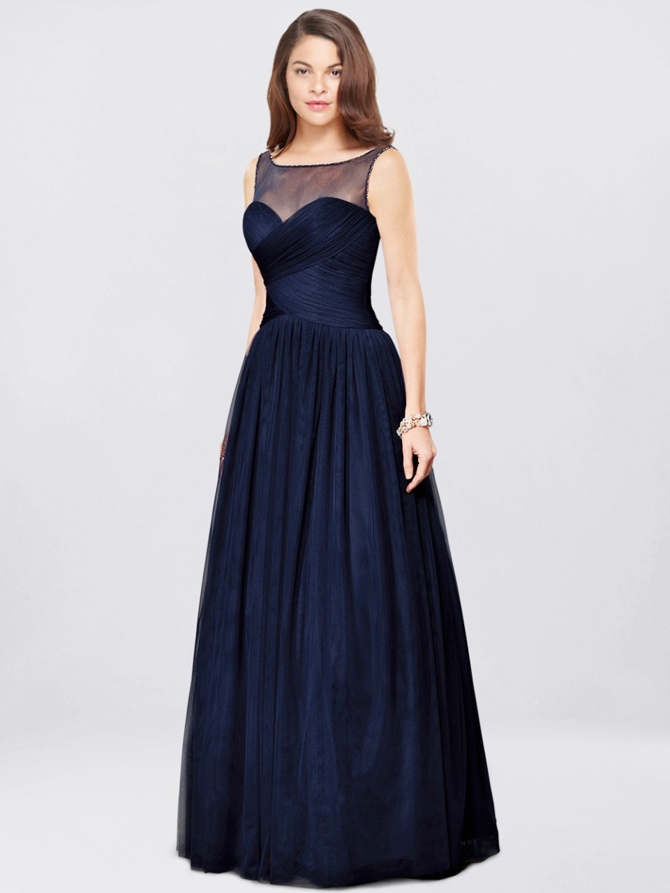 mother of the bride dresses_Navy