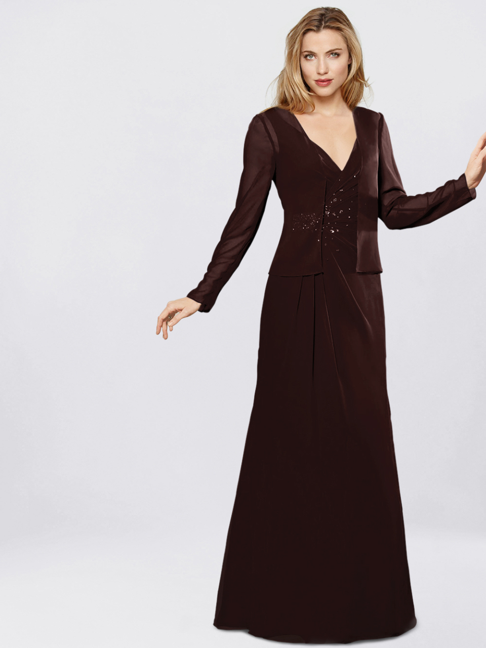 mother of the bride dress_Espresso