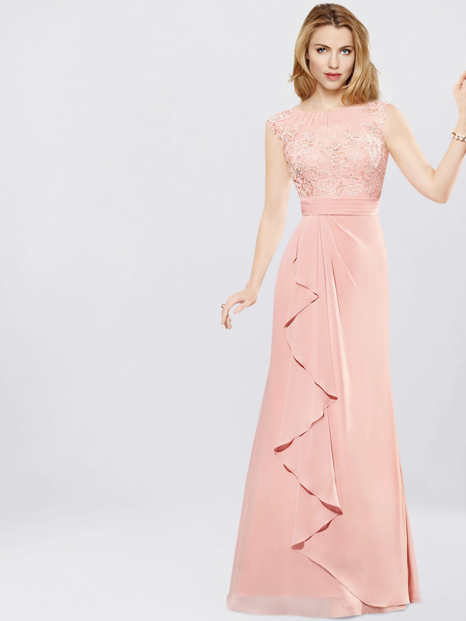 mother of the bride dress_Peach Fizz
