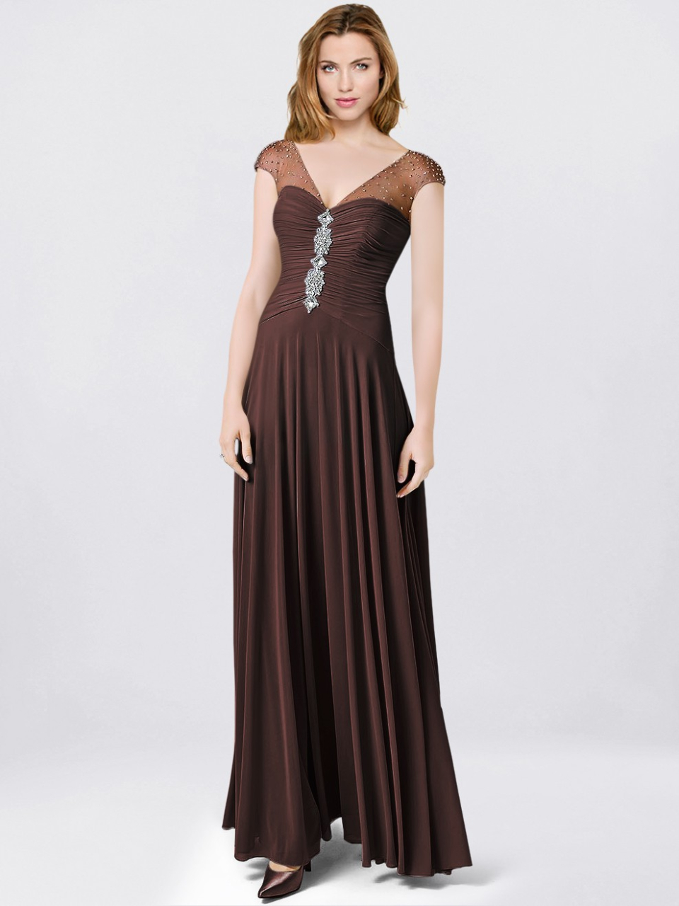mother of the bride dress_Espresso