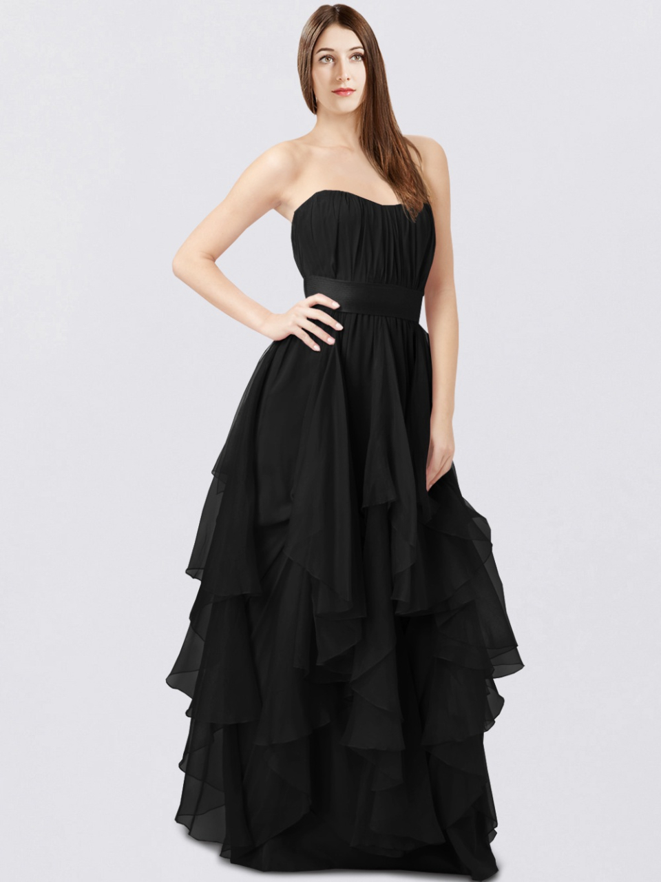 Modest Mother of the Bride Dress_Black