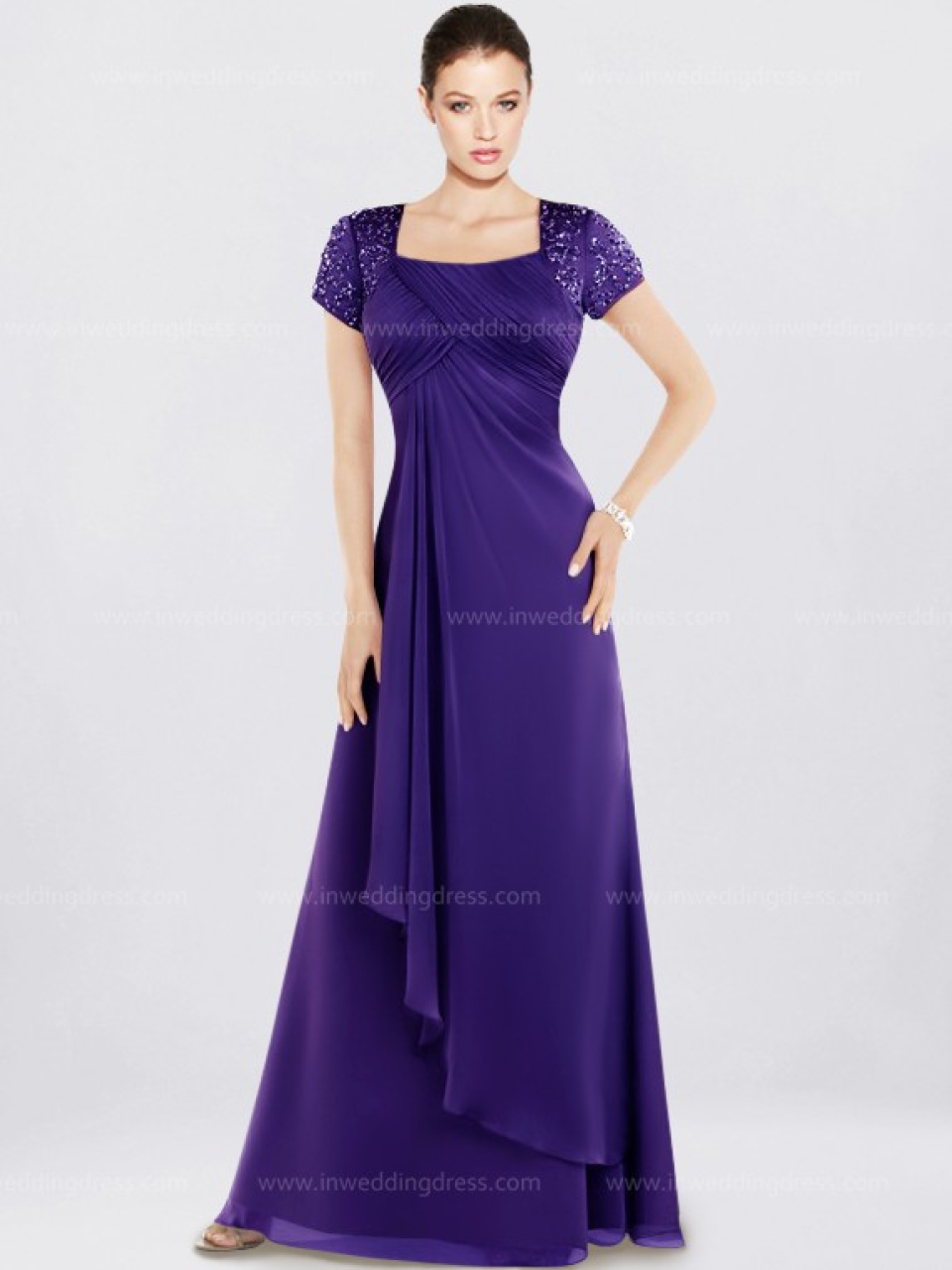 beach mother of the bride dresses_Eggplant