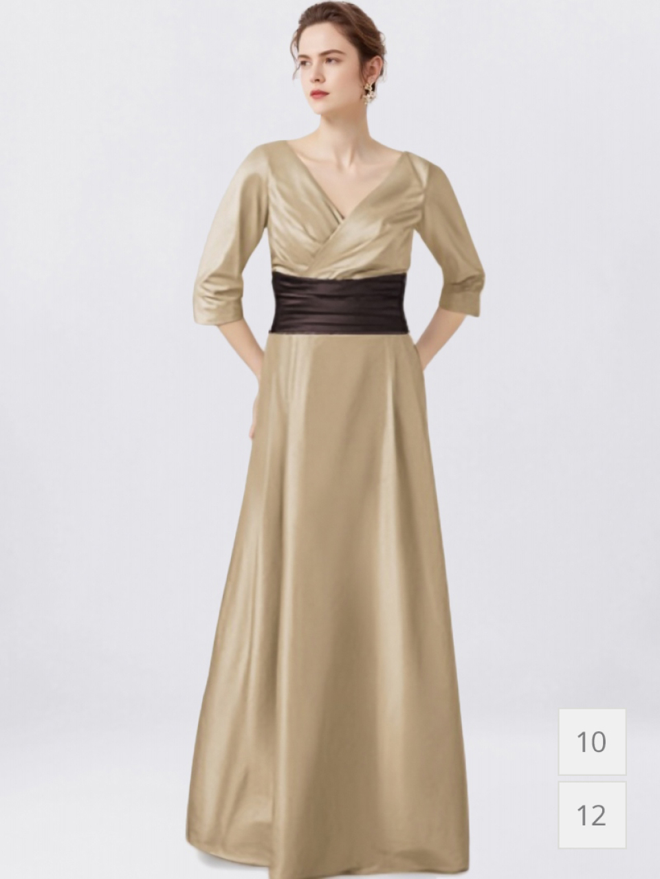 mother of the bride dress_cappuccino/espresso