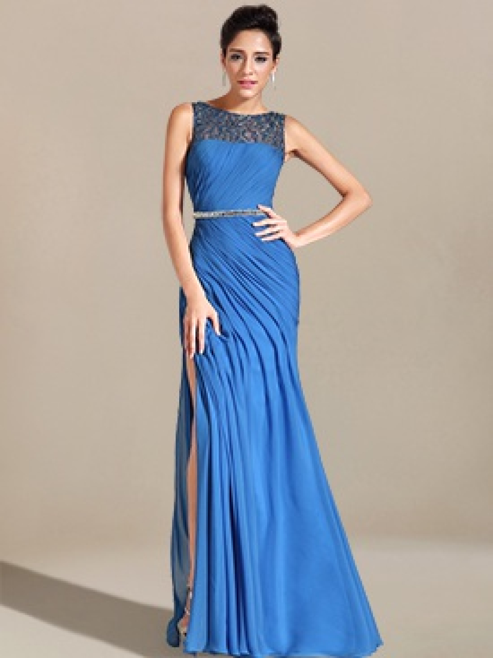 mousseline mère de la robe de mariée_Marine Blue