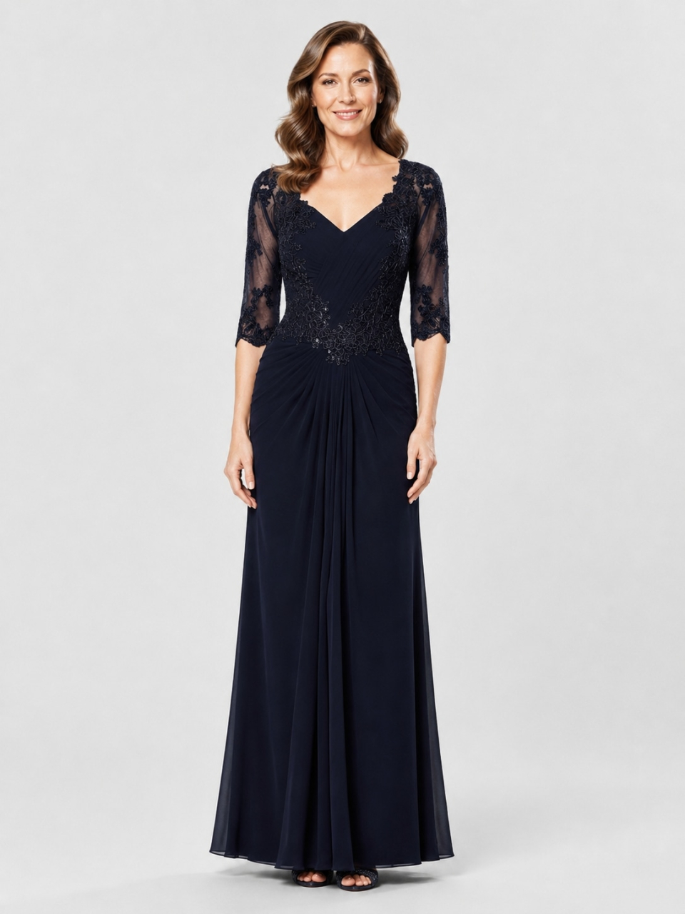 mother of the bride dress_Navy