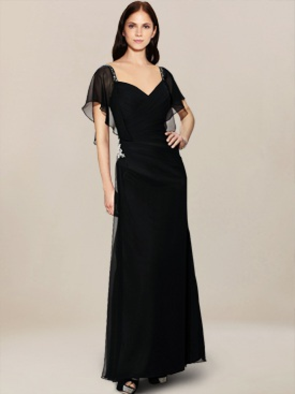 mother of the groom dress_Black
