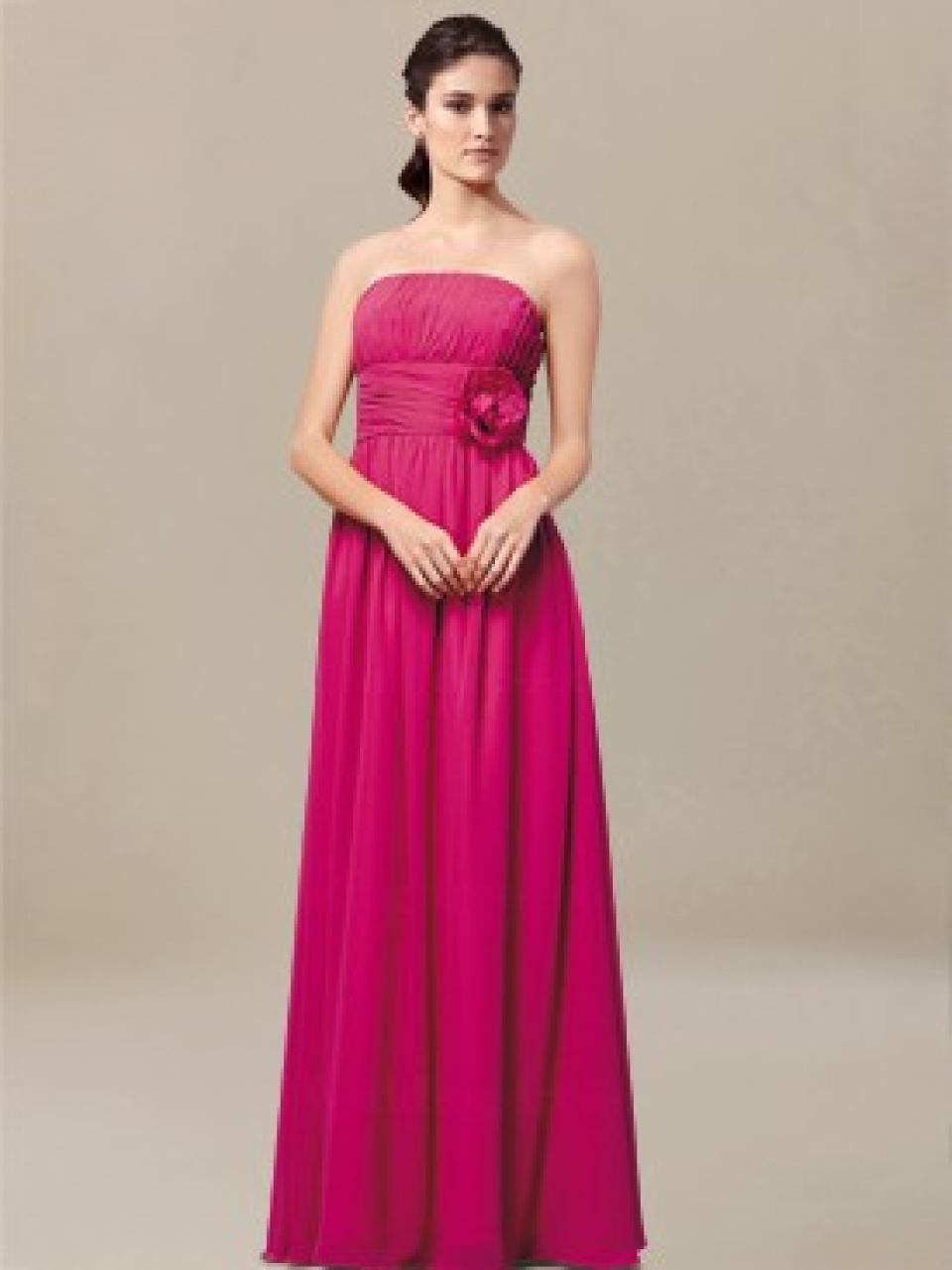 lange Brautjungfer Kleider_Fuchsia