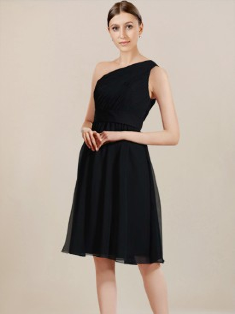robe de demoiselle d'épaule_Black