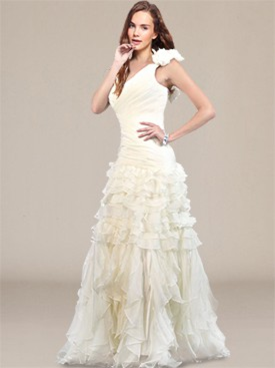 robe de mariée une épaule