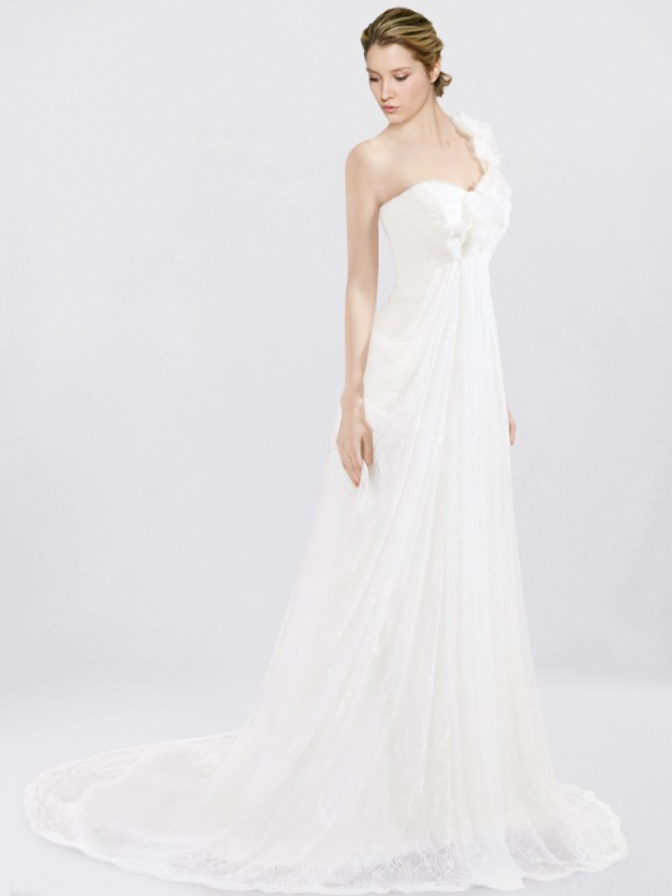 Schulter Hochzeitskleid