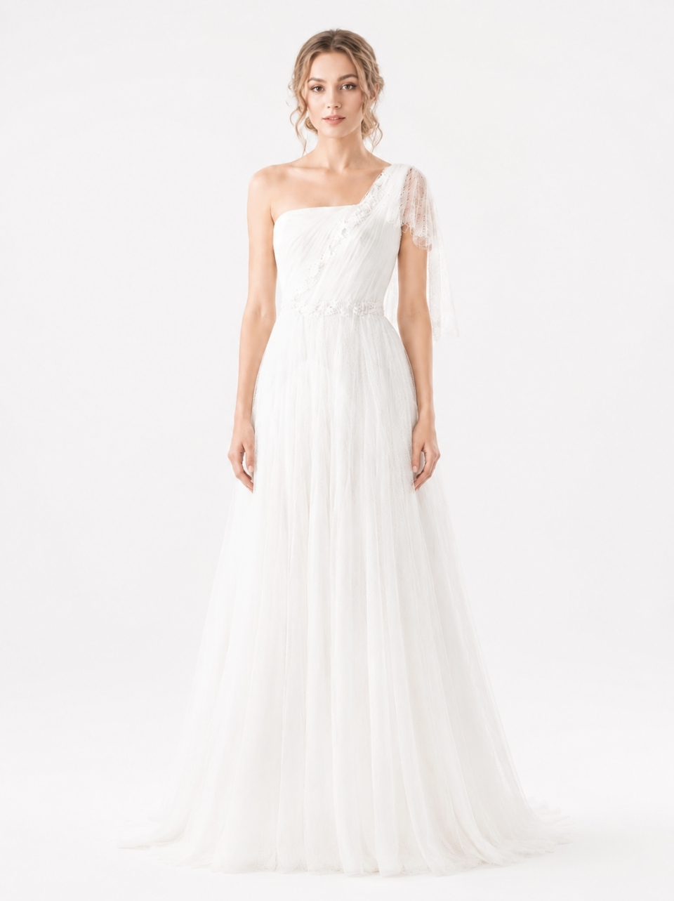 Schulter Hochzeitskleid