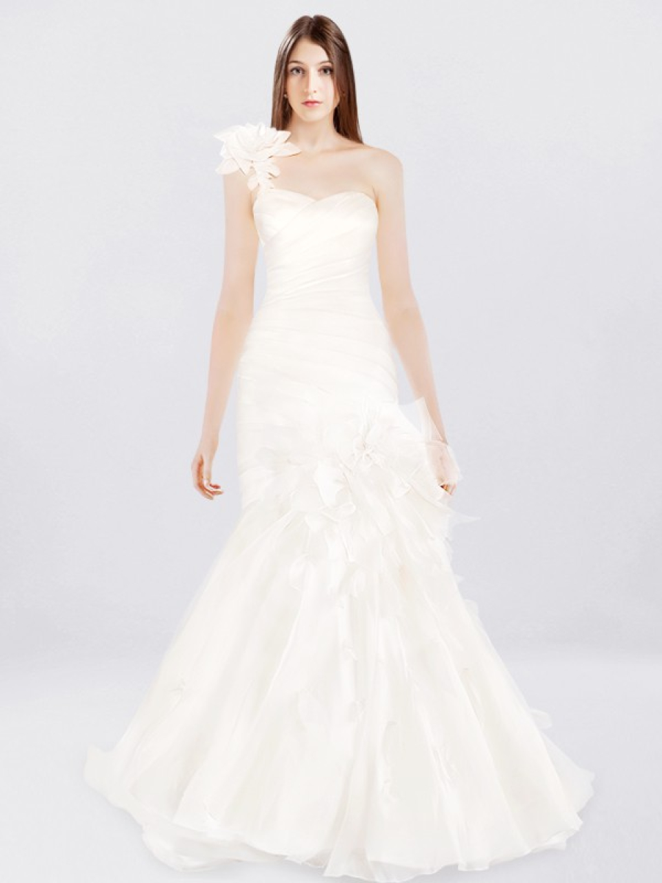 one shoulder wedding dresses