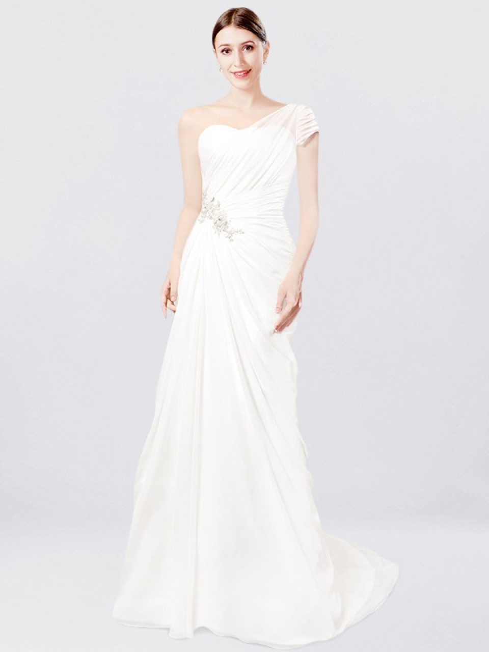 one shoulder wedding dresses