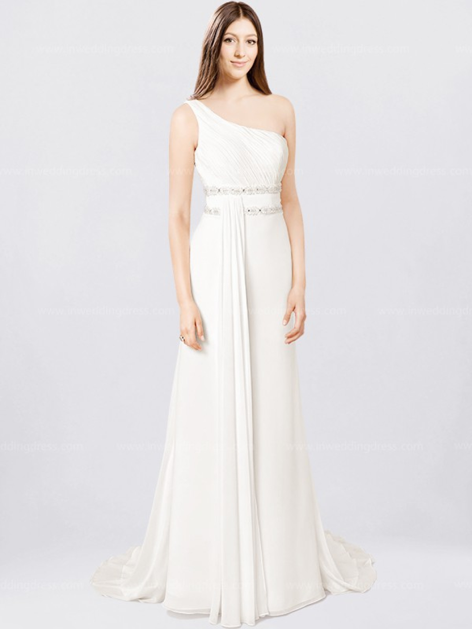 one shoulder wedding dresses