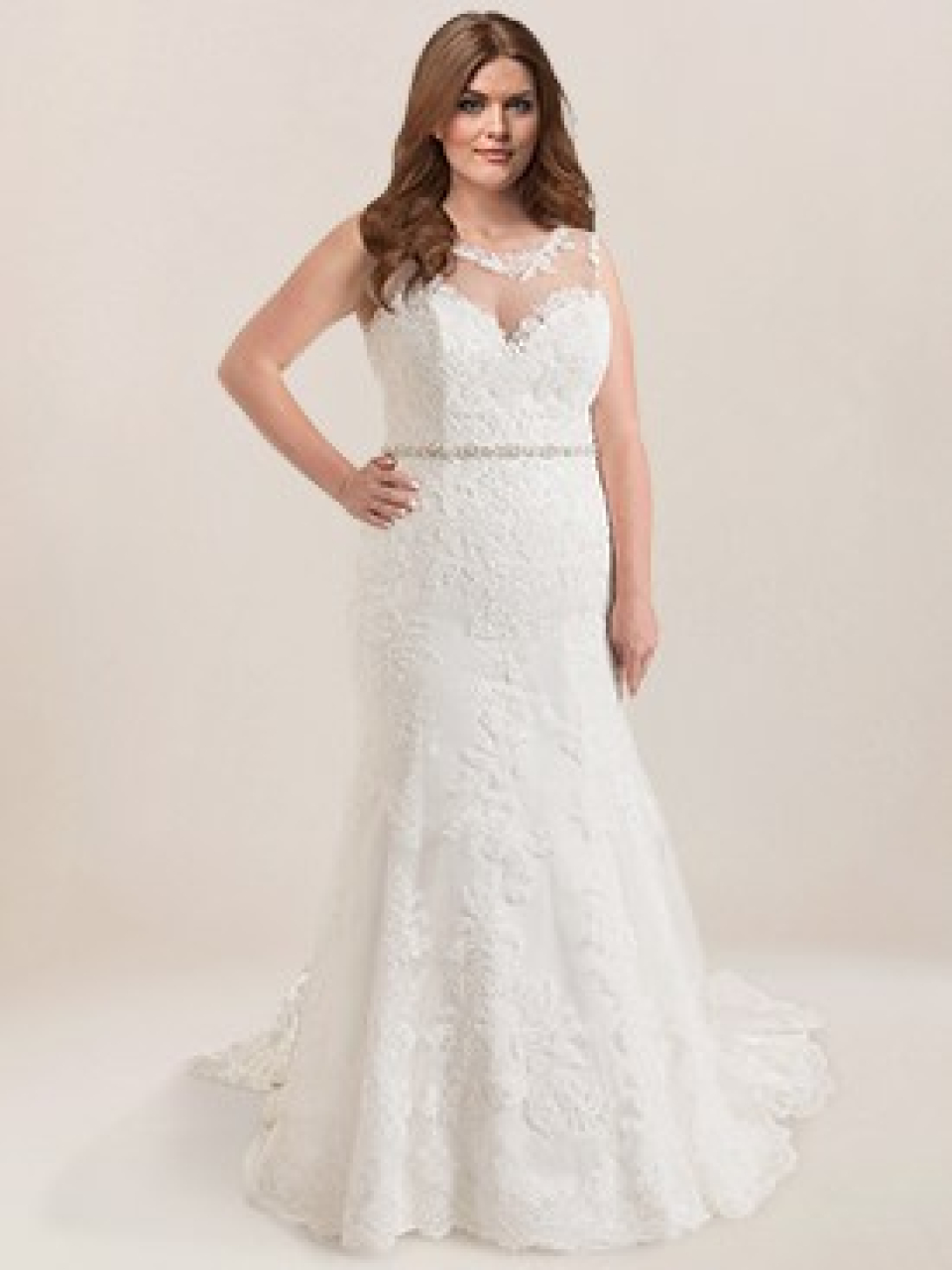 Lace Plus Size Wedding Dress PS213