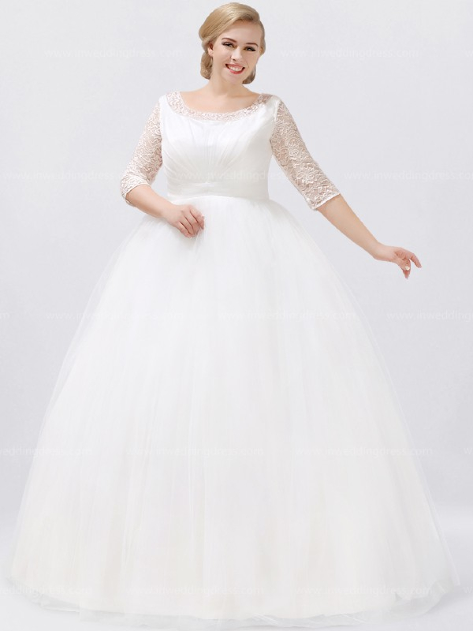 plus size bridal gown