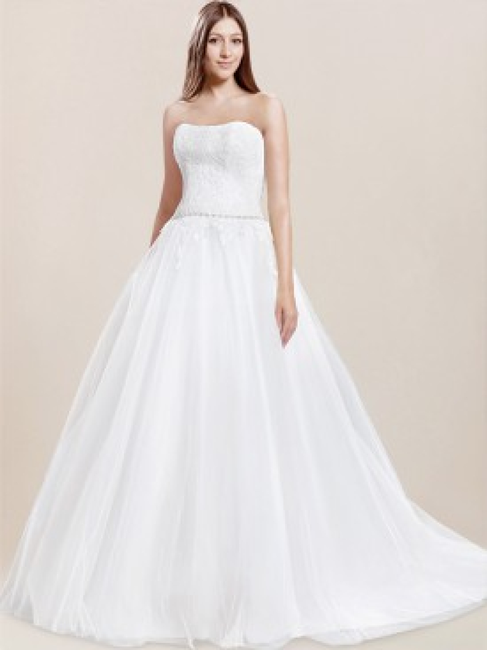 strapless wedding dress