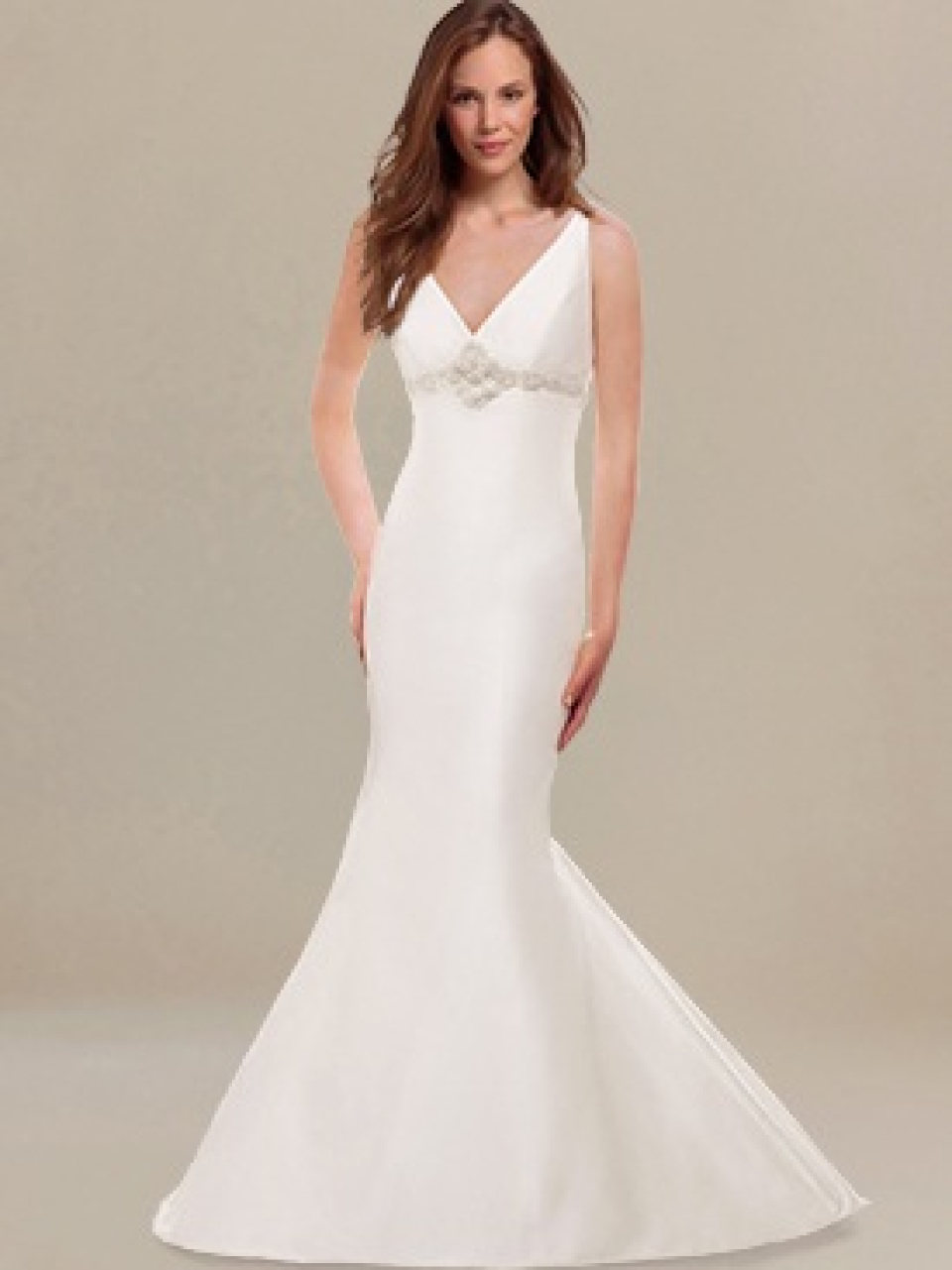 satin mermaid wedding dress